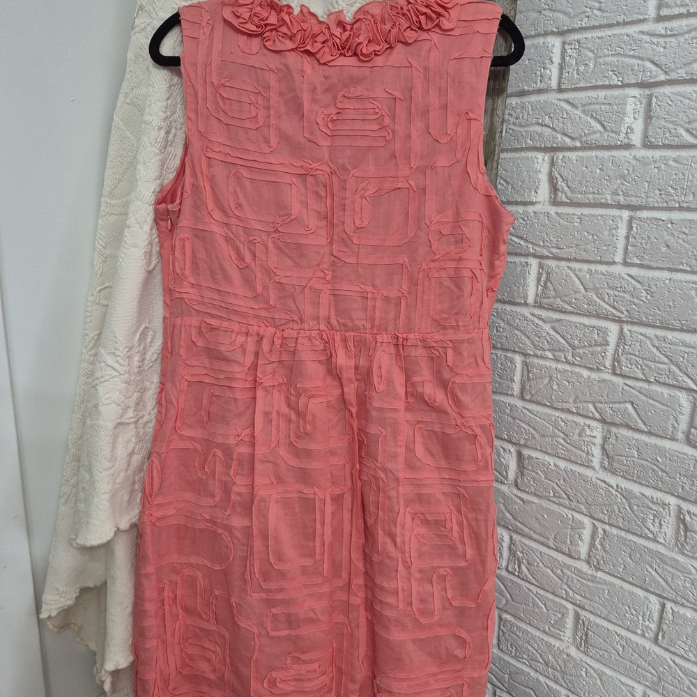 Dress Barn Pink Textured Midi Dress - Picture 8 of 8